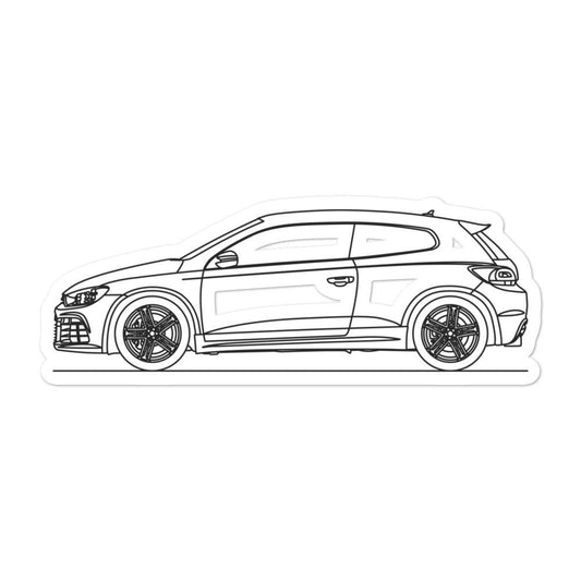 Volkswagen Scirocco R MK2 Outline sticker design