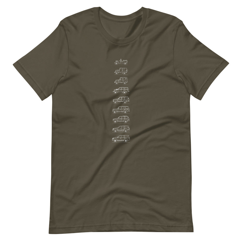 Toyota Land Cruiser evolution t-shirt design