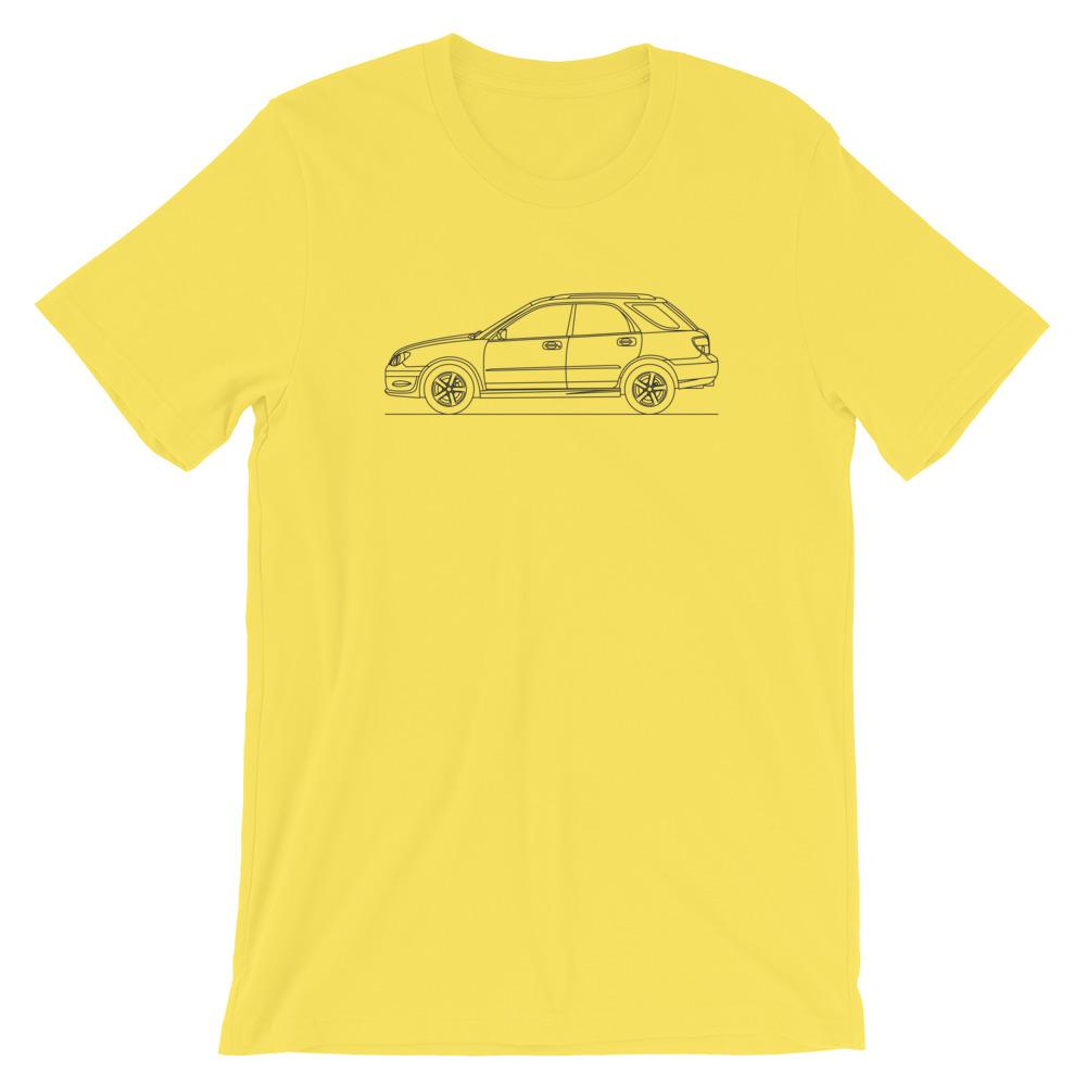 Subaru Impreza II Wagon t-shirt design displayed