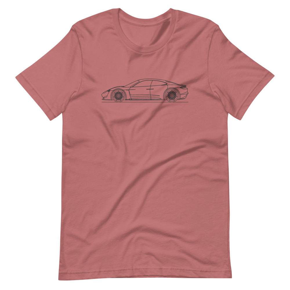 Porsche Mission E T-shirt Mauve - Artlines Design