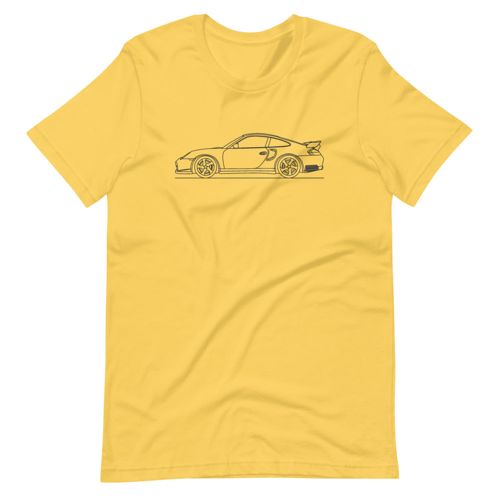 Porsche 911 996 GT2 T-shirt Yellow - Artlines Design