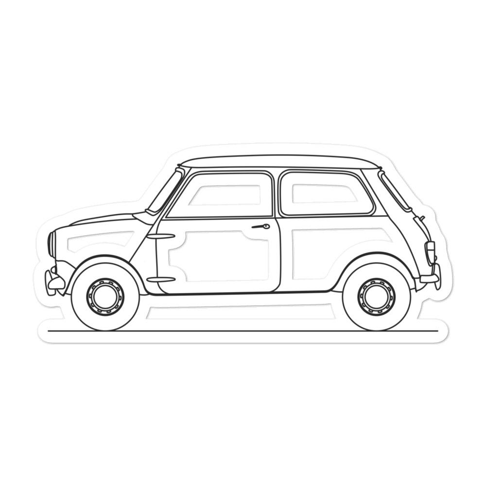 MINI MKI Silhouette sticker on a car surface