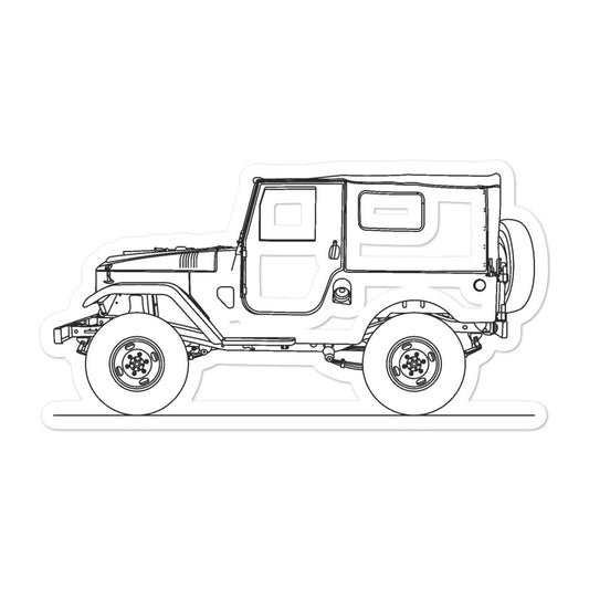 Toyota Land Cruiser J20 Sticker