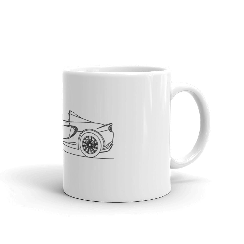 Lotus Elise mug with floral design, 15oz