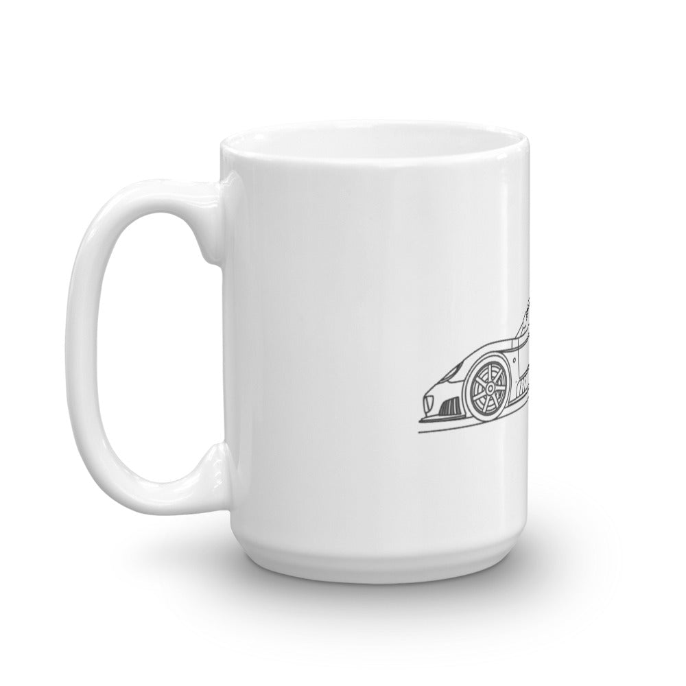 Coffee mug featuring the Saleen S7 design