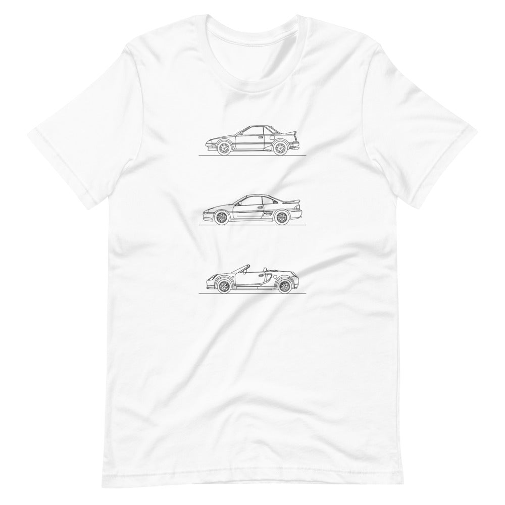 Toyota MR2 Evolution t-shirt displayed flat