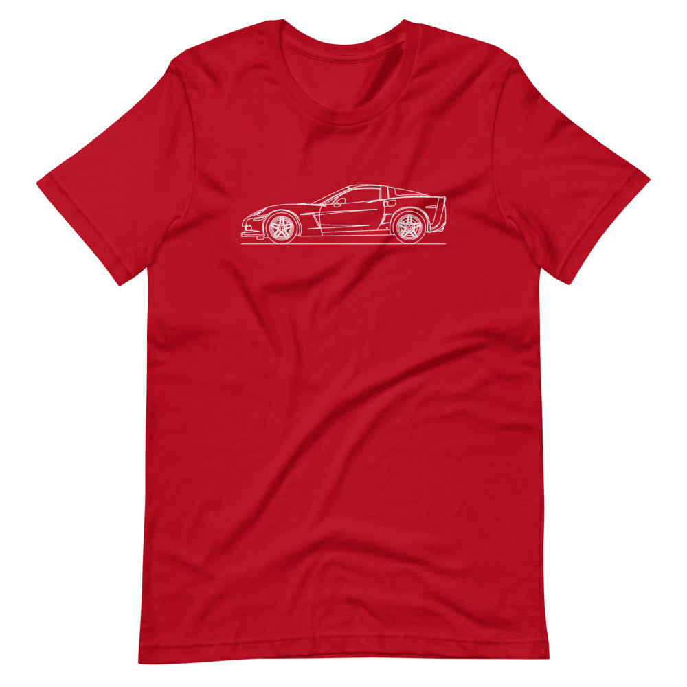Chevrolet Corvette C6 Z06 T-shirt Red - Artlines Design