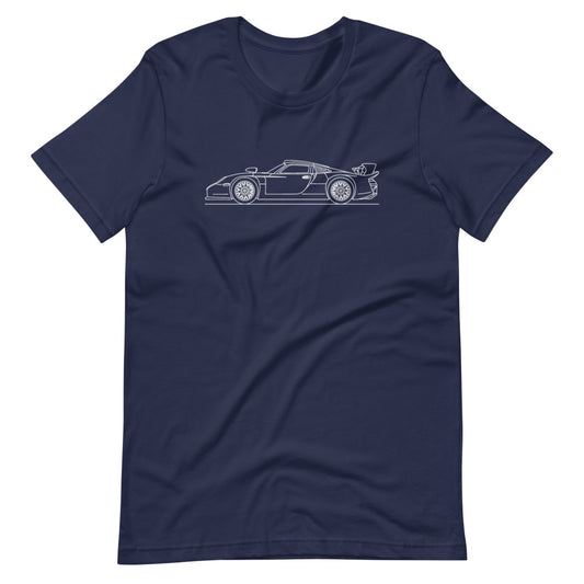 Porsche 911 GT1 silhouette T-shirt design displayed