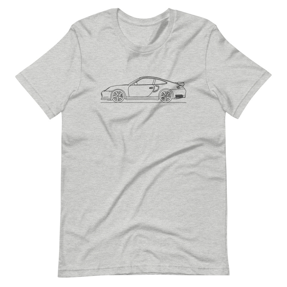 Porsche 911 996 Turbo T-shirt Athletic Heather - Artlines Design