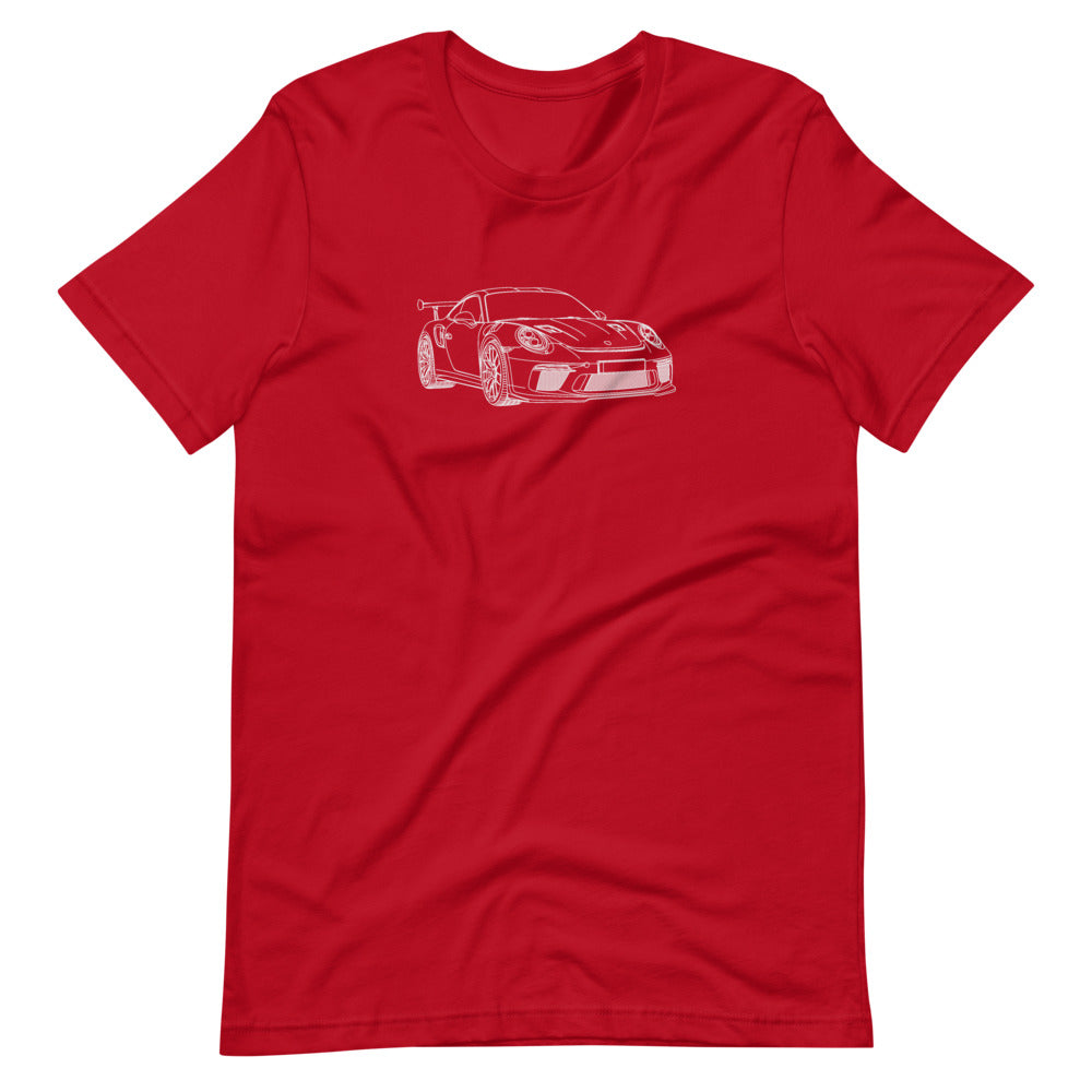 Porsche 911 991.2 GT3 RS FTQ T-shirt Red