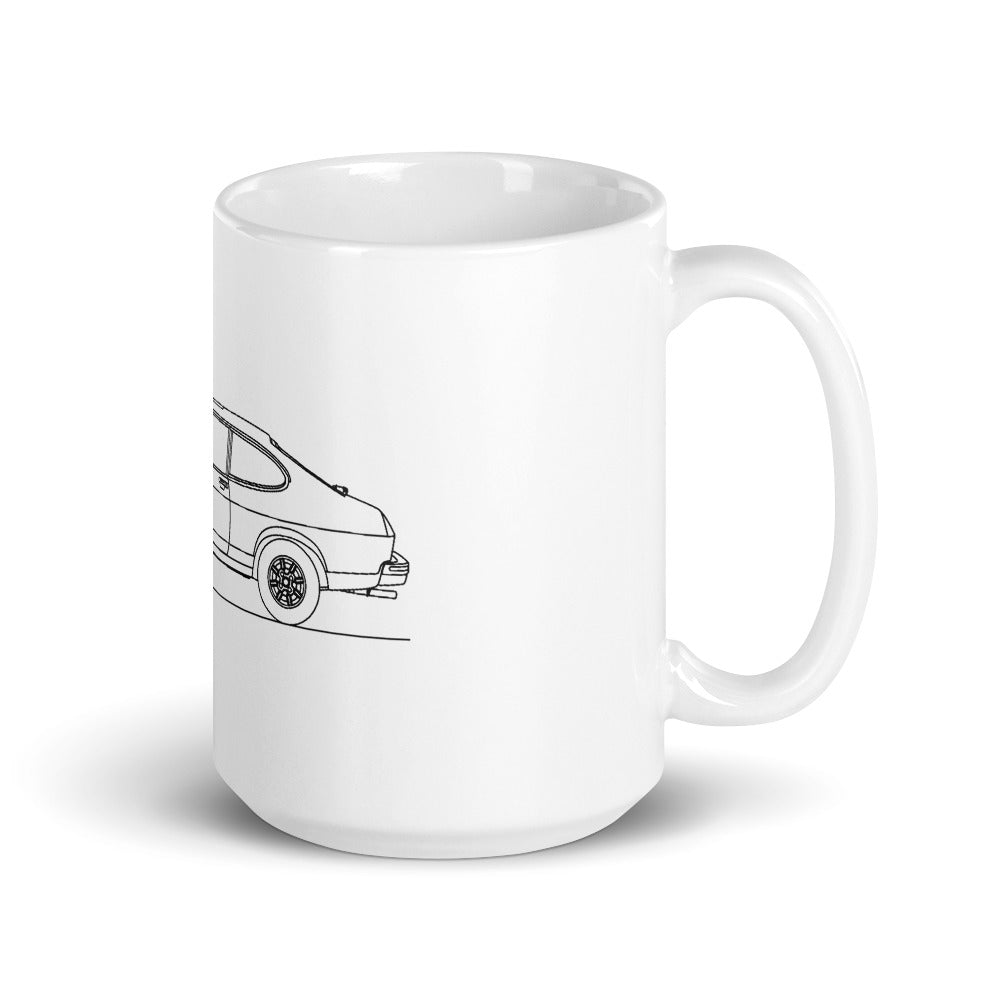 Ford Capri 2nd Gen Mug on display
