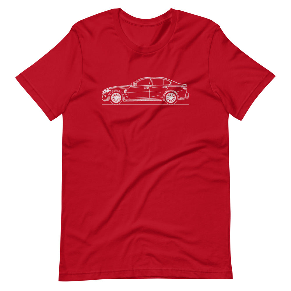 BMW G80 M3 T-shirt Red - Artlines Design