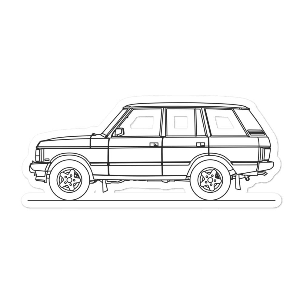 Land Rover Range Rover Classic Outline Vinyl Sticker – Artlines Design