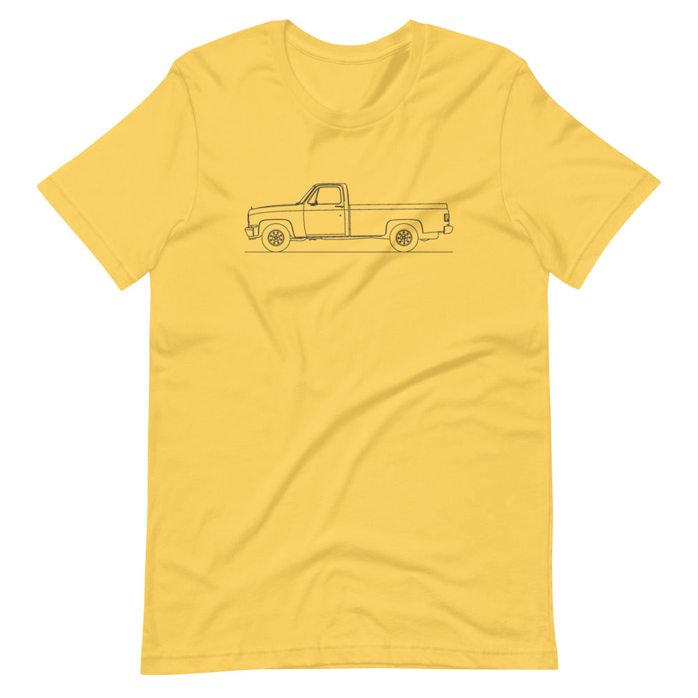 Chevrolet C/K 3rd Gen T-shirt Yellow - Artlines Design