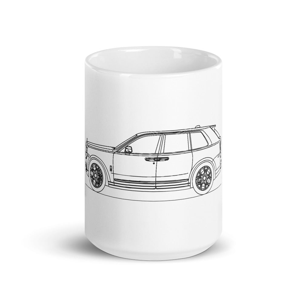 Rolls-Royce Cullinan Black Badge mug design