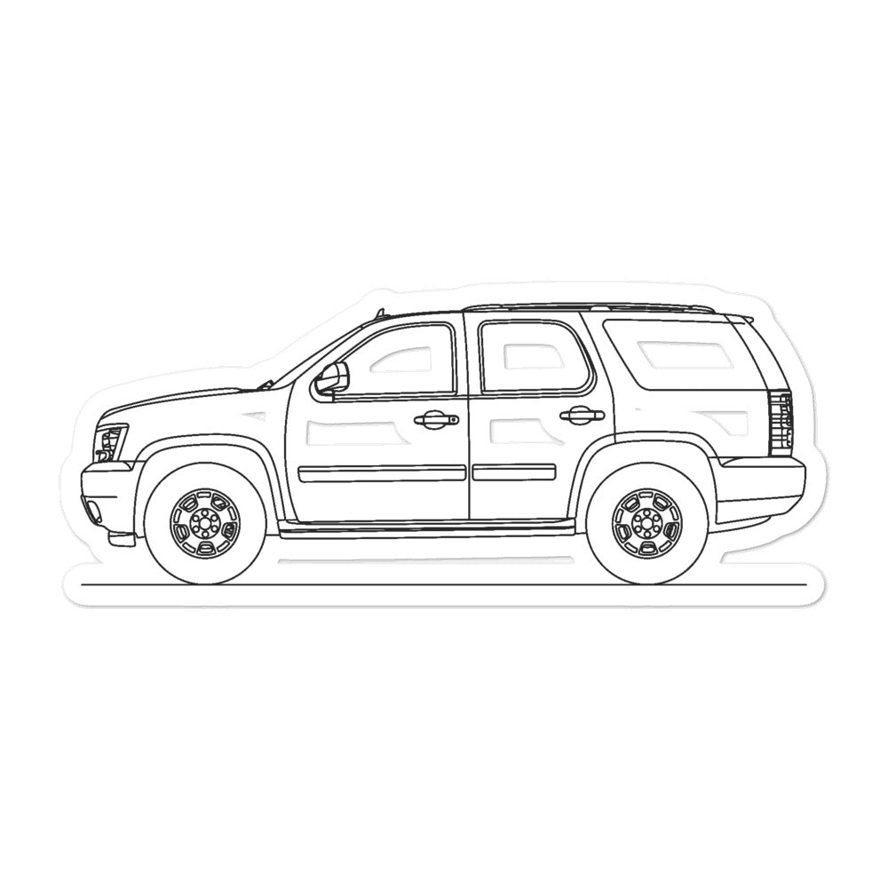 Chevrolet Tahoe GMT900 Outline sticker on display