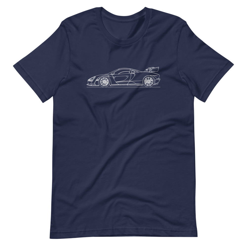 McLaren Senna t-shirt on plain background