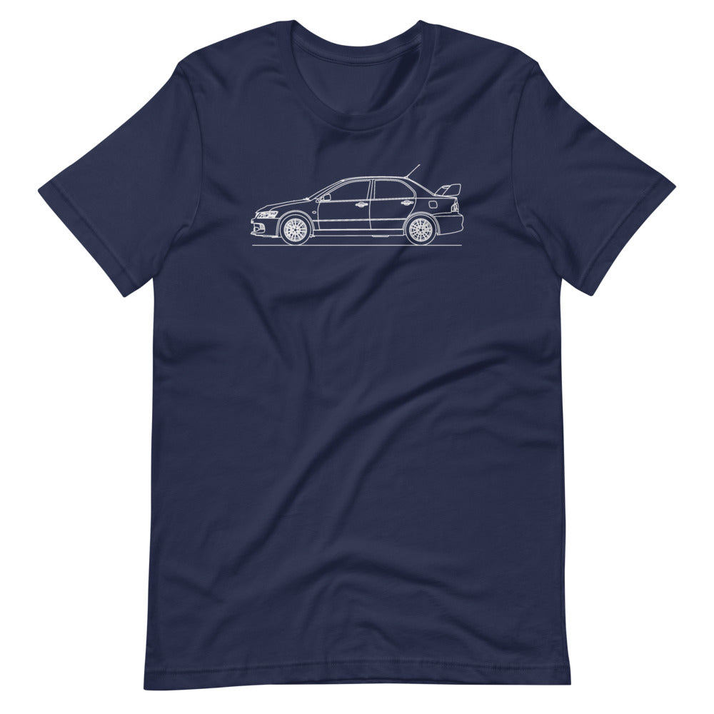 Mitsubishi Lancer Evo IX silhouette t-shirt design