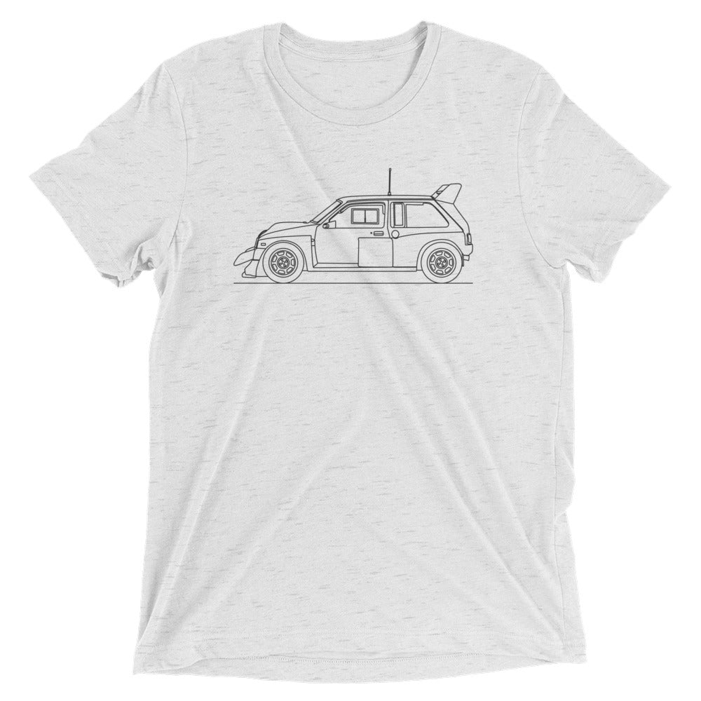 Minimal line art t-shirt design in view