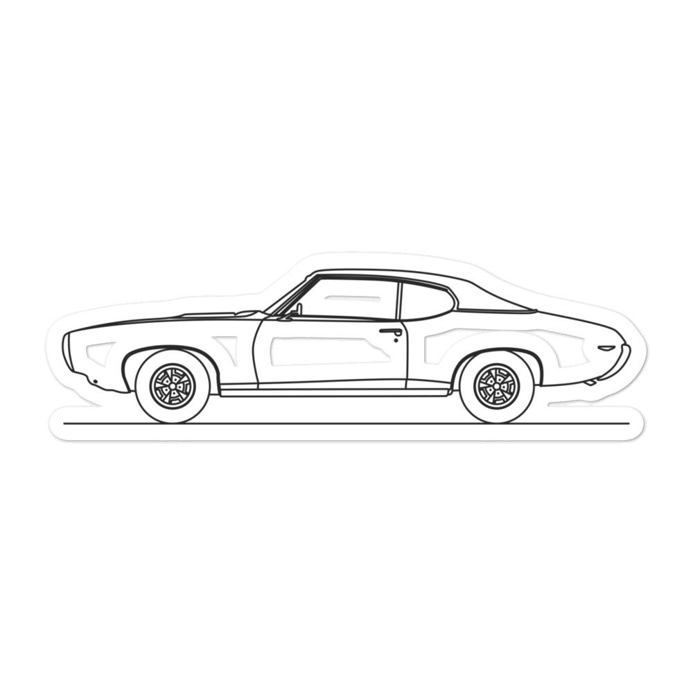 Pontiac GTO 1st Gen Outline sticker design