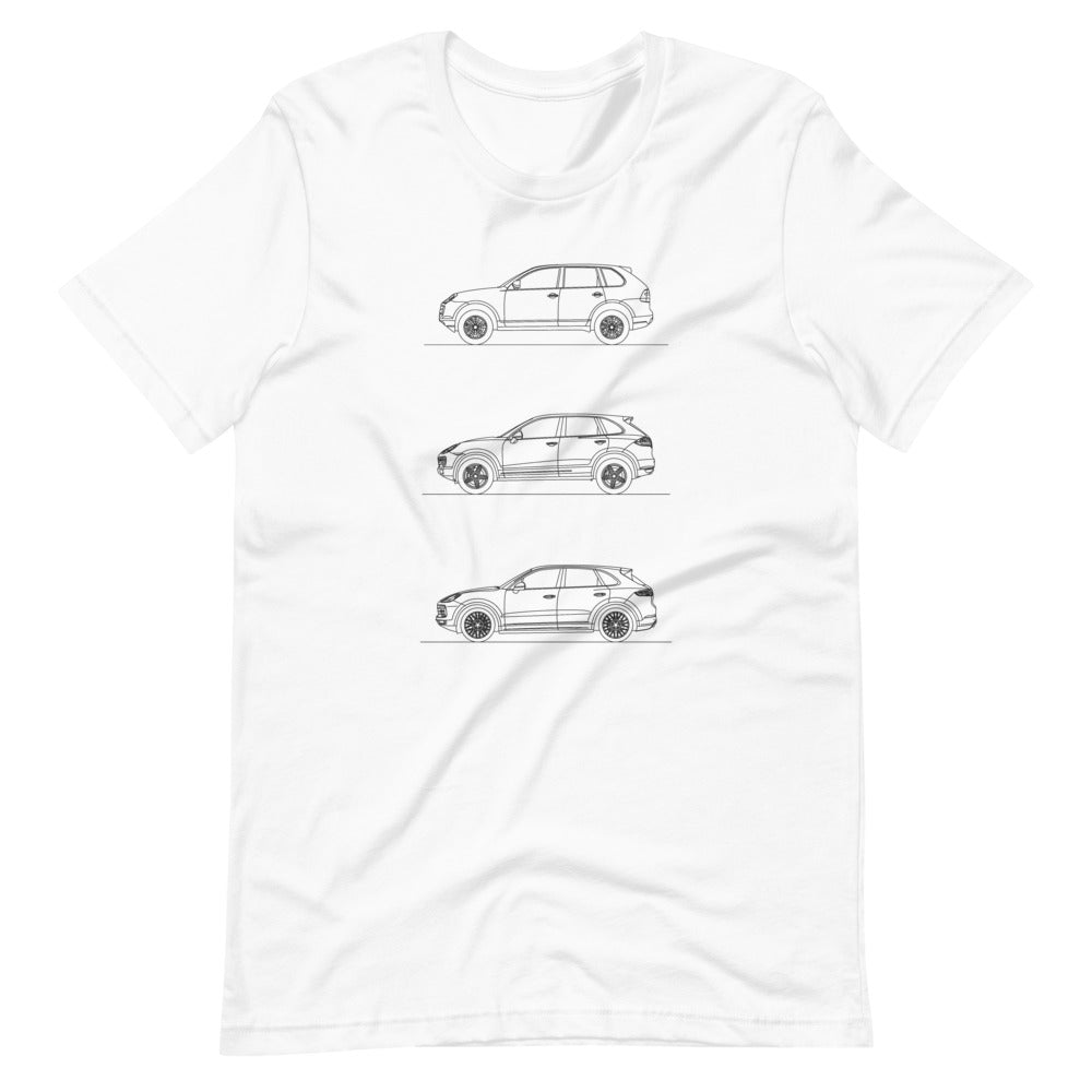 Porsche Cayenne Evolution T-shirt White - Artlines Design
