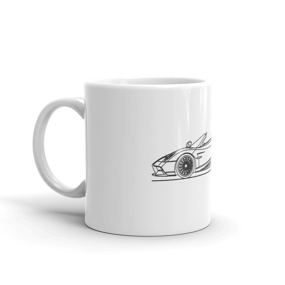 Pagani Huayra BC Roadster silhouette Mug