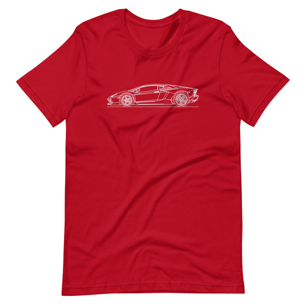 lamborghini aventador t-shirt on display