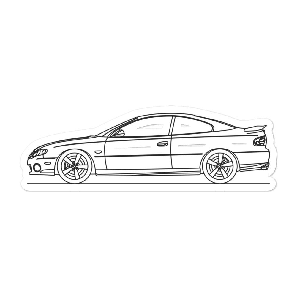 Pontiac GTO 4th Gen Silhouette sticker design