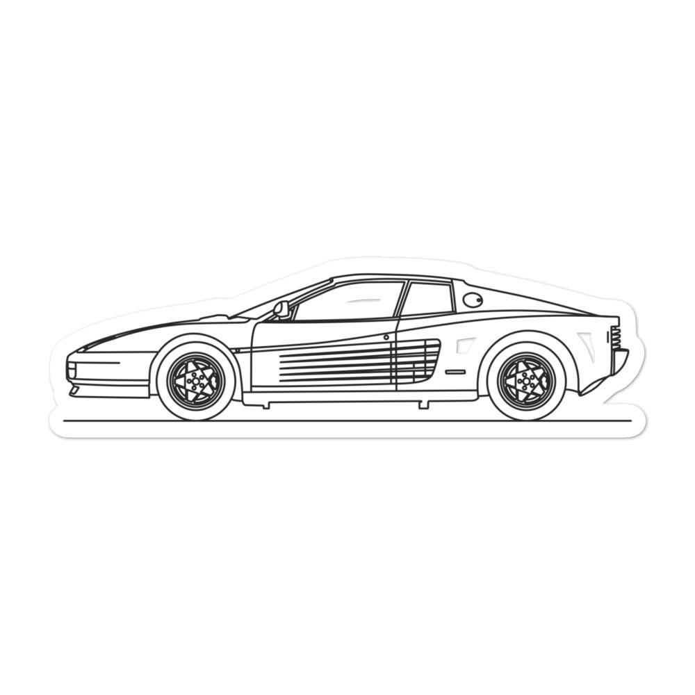 Ferrari Testarossa Sticker - Artlines Design
