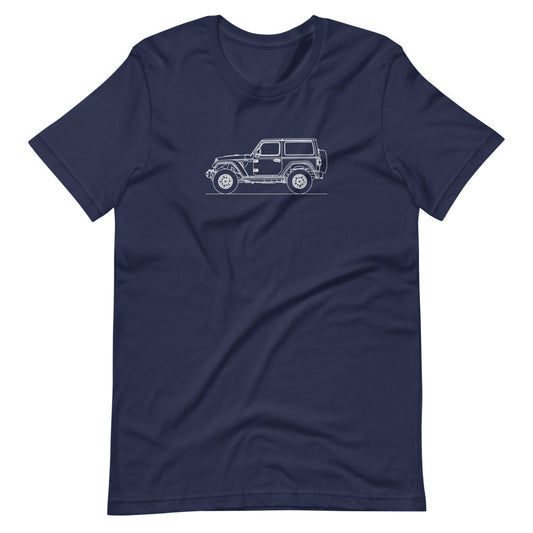 Jeep Wrangler JL 2-door silhouette graphic T-shirt