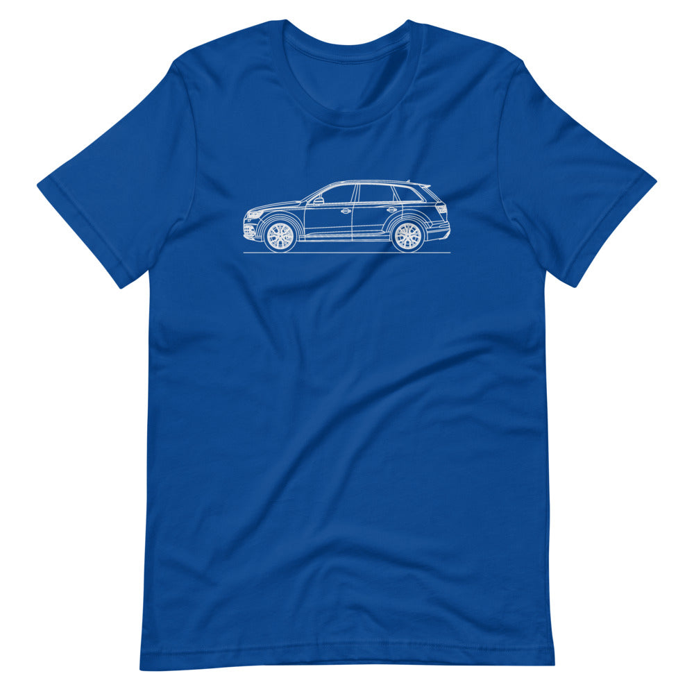 Audi 4M SQ7 t-shirt displayed on a white background