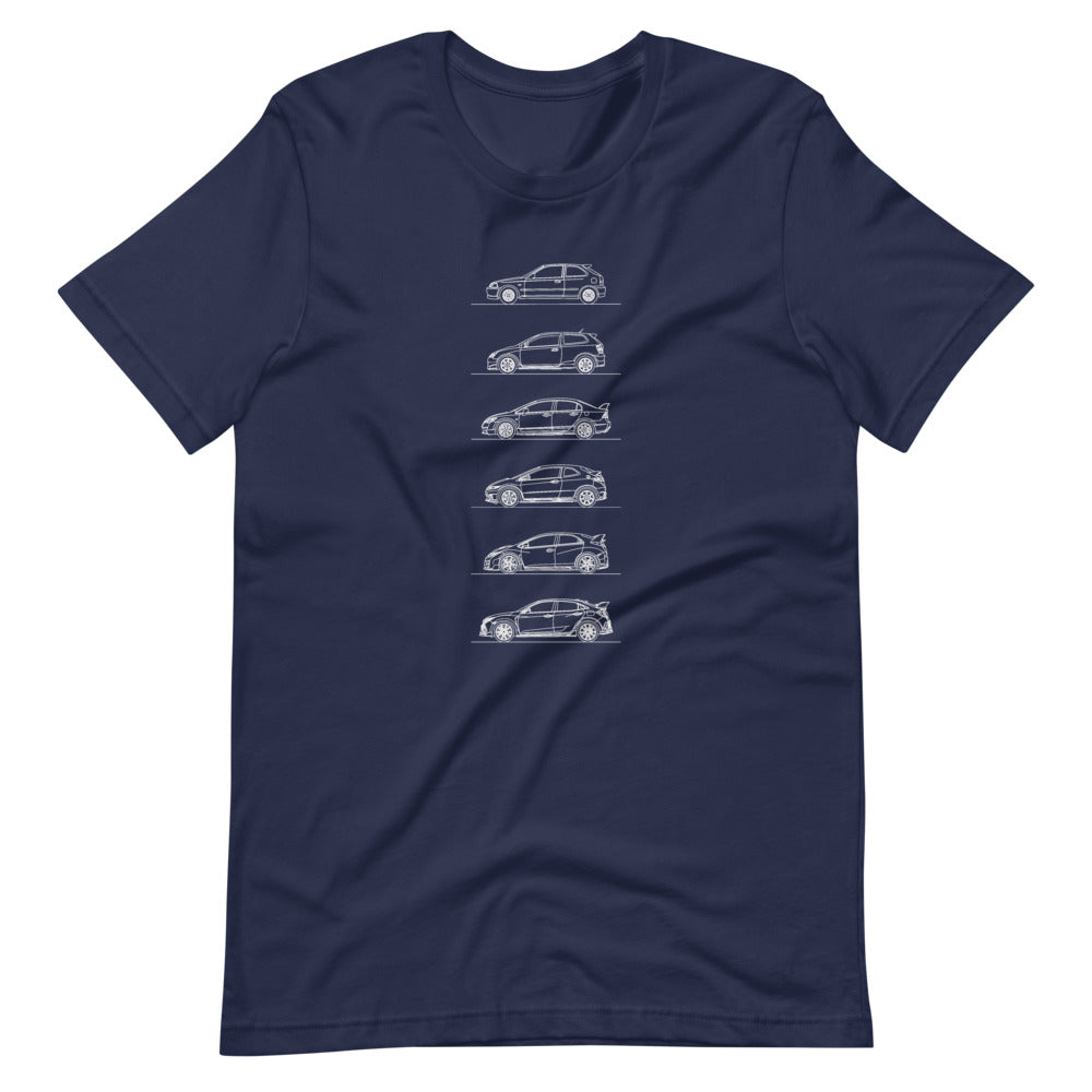 Honda Civic Type R Evolution t-shirt design