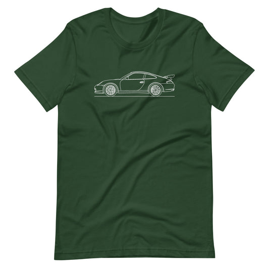 Porsche 911 996 GT3 RS silhouette T-shirt design