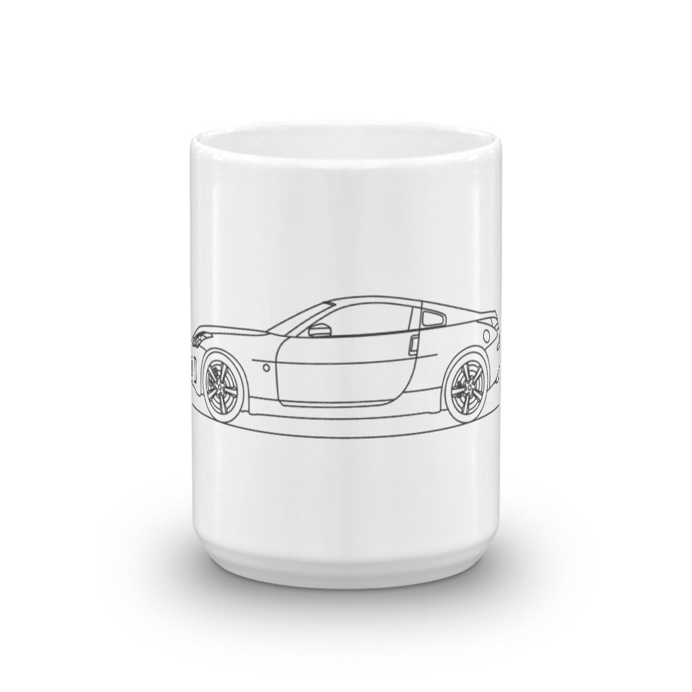 Nissan 350Z mug on a white background