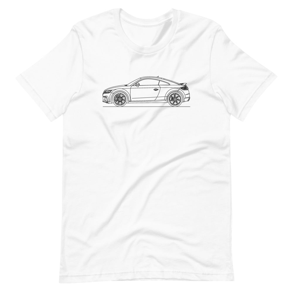 audi 8s tt rs t-shirt design on display
