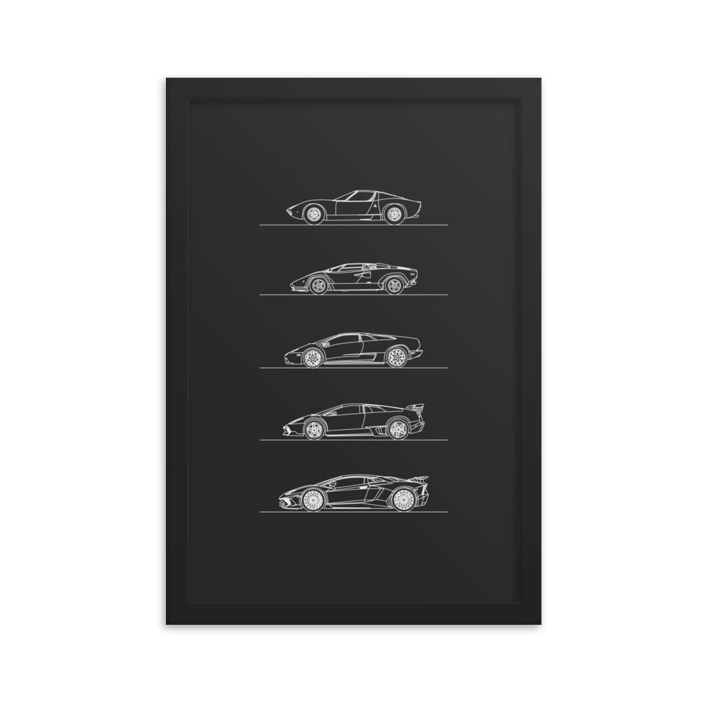 Lamborghini V12 Evolution Poster