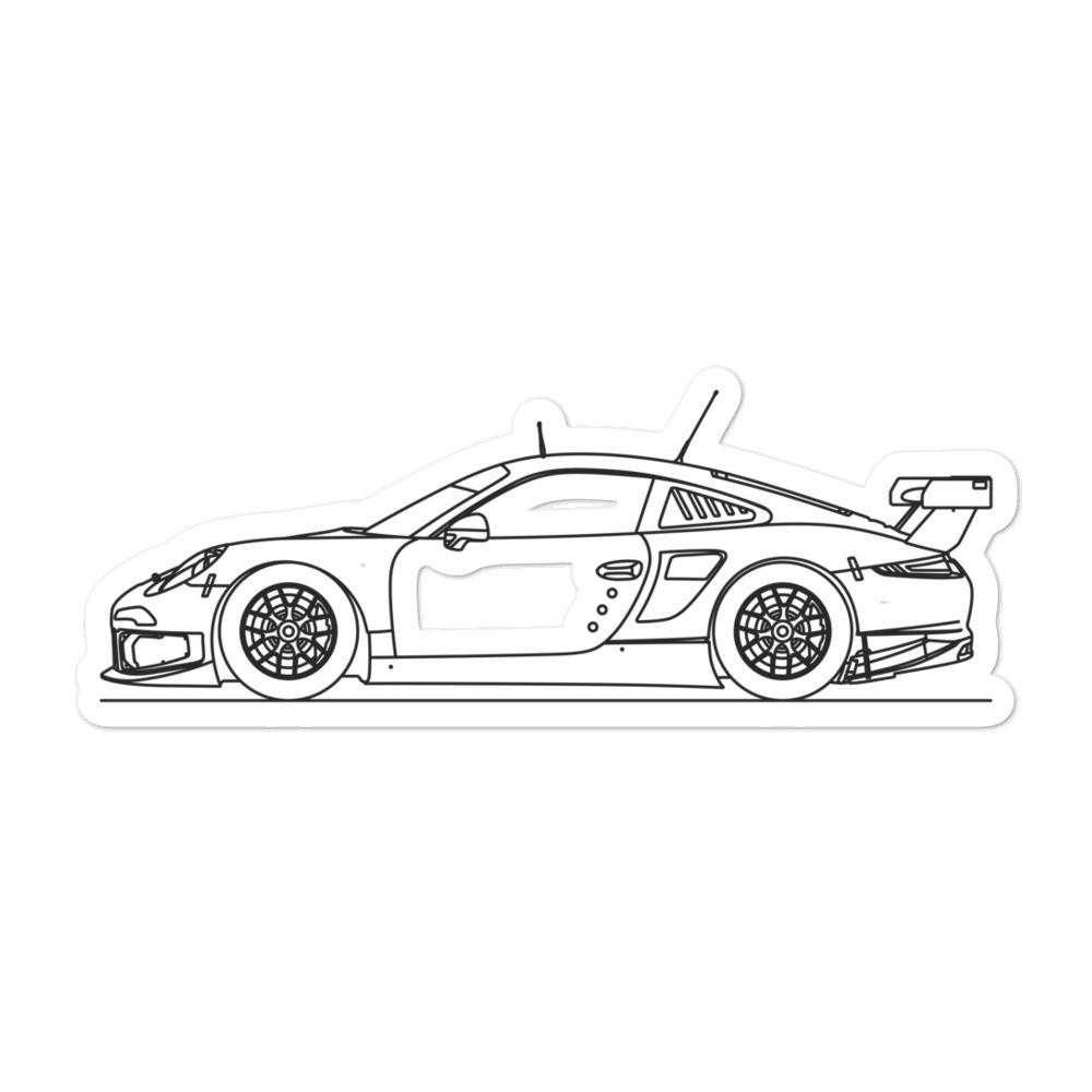 Porsche 911 991.1 RSR Outline sticker design