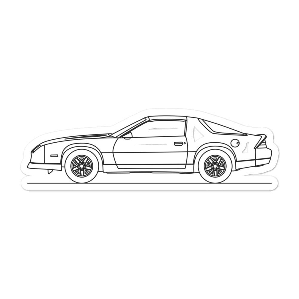 Chevrolet Camaro Z28 III Outline sticker design
