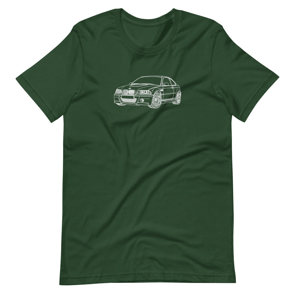 BMW E46 M3 FTQ T-shirt Forest - Artlines Design