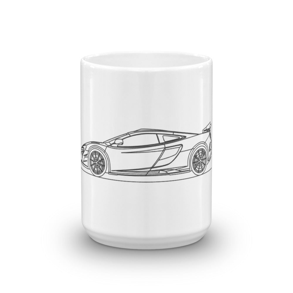 McLaren 688 HS mug on a table.