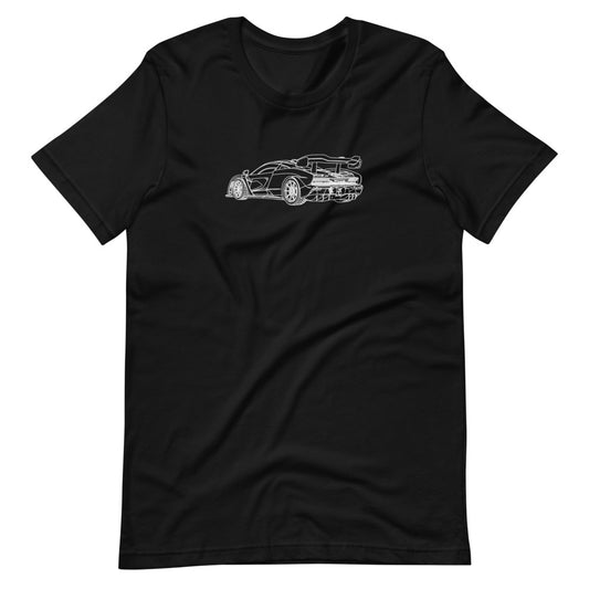 Mclaren Senna RTQ t-shirt on a white background