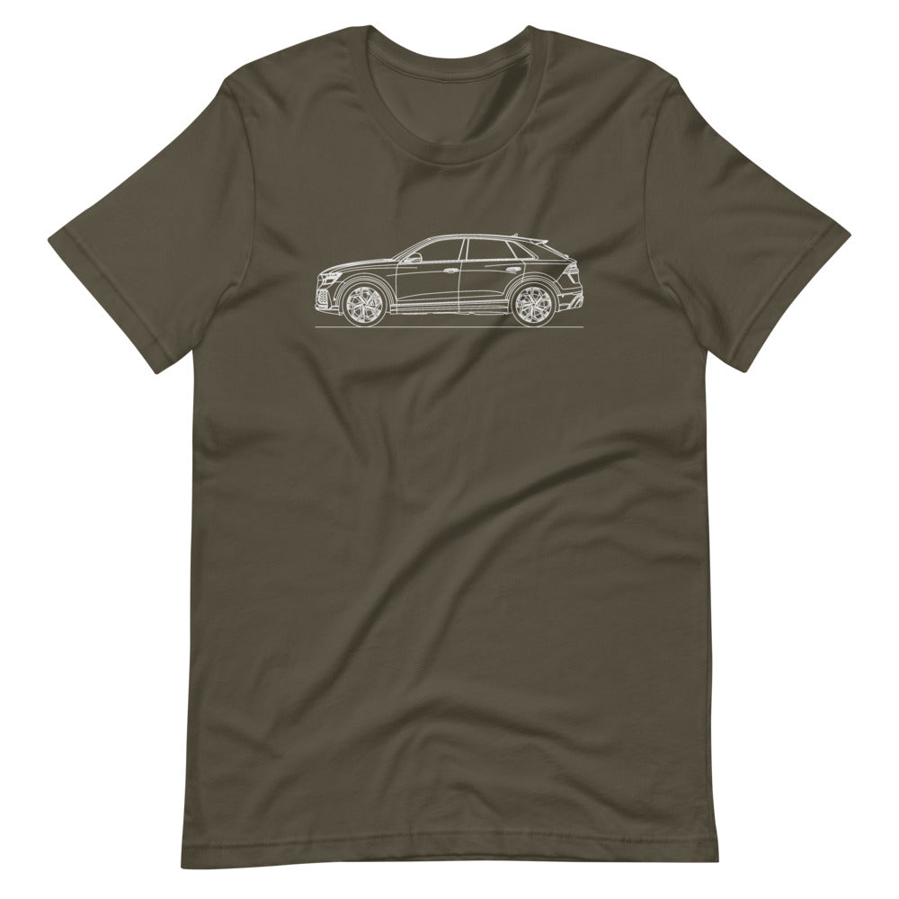 Audi 4M RS Q8 t-shirt design displayed.