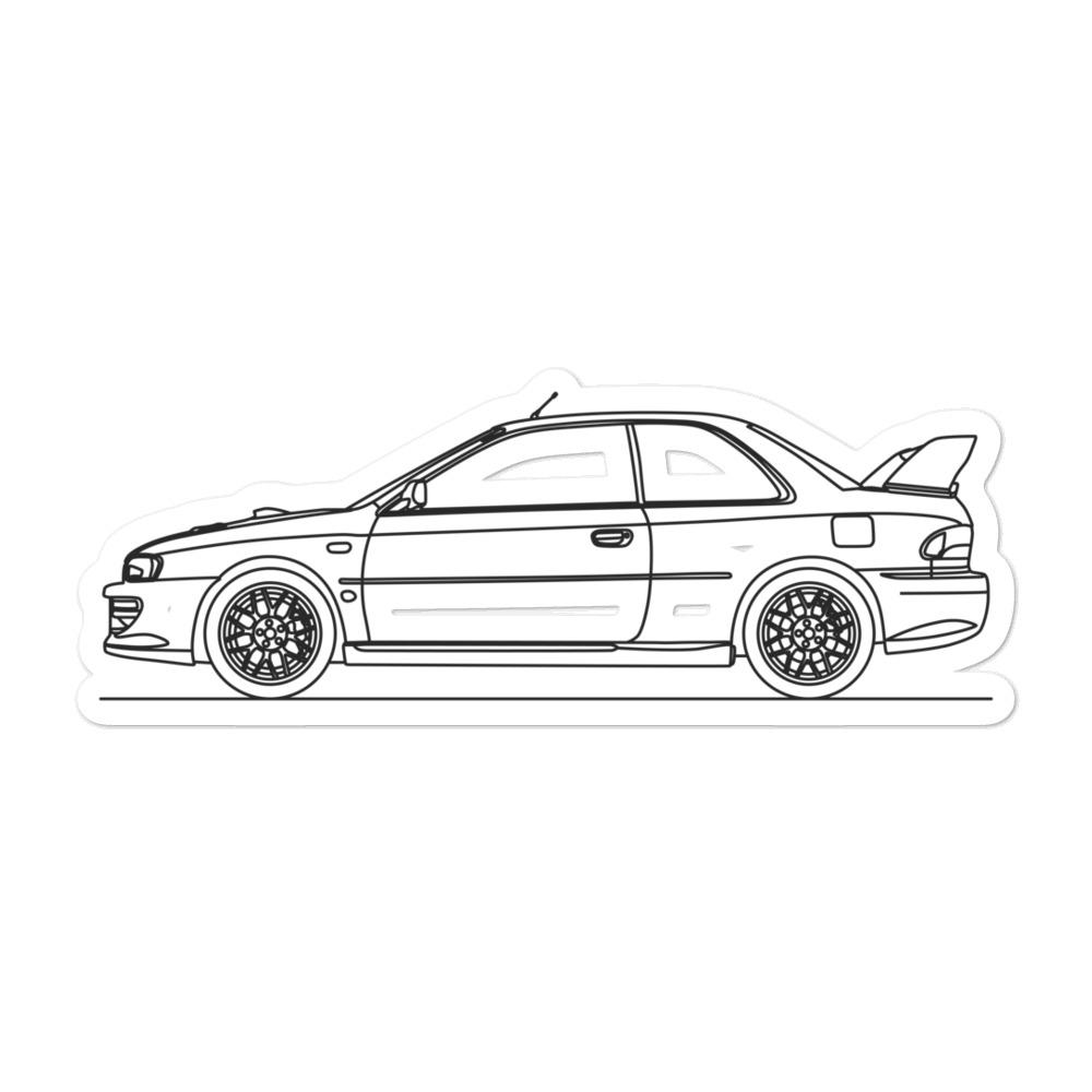 Subaru Impreza 22B STi Sticker - Artlines Design