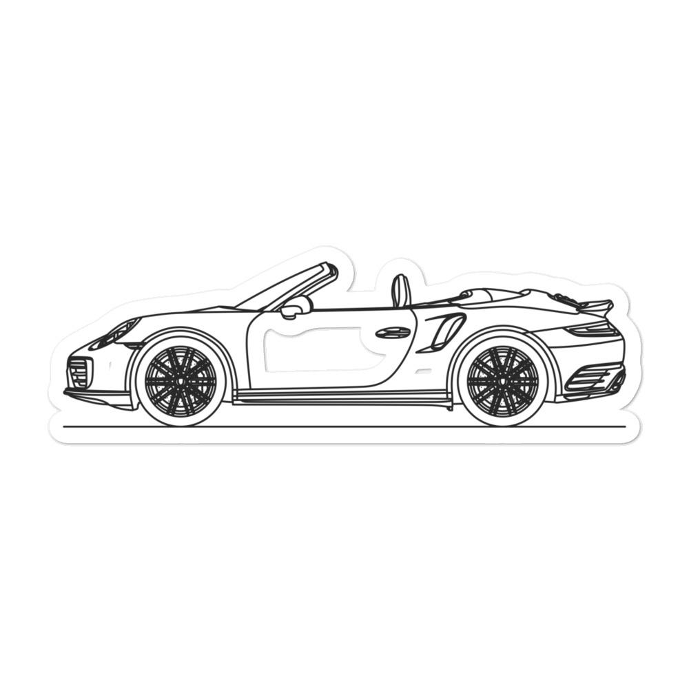 Porsche 911 991.2 Turbo Cabriolet Sticker - Artlines Design