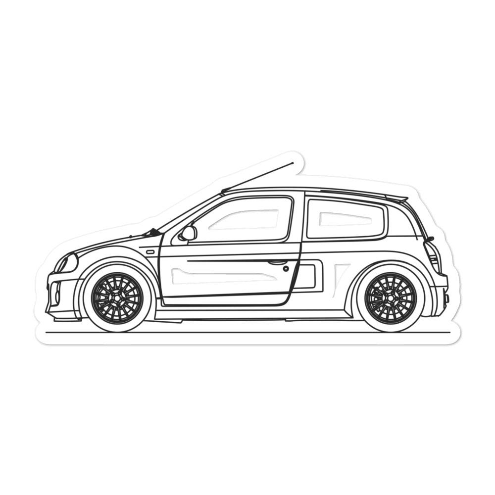 Renault Clio V6 Sticker - Artlines Design