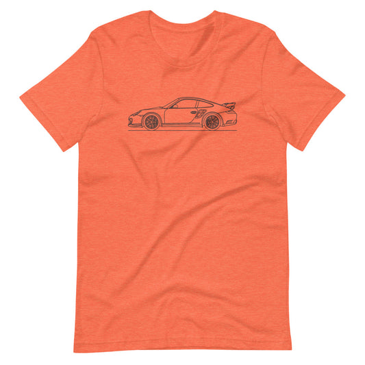 Porsche 911 997 GT2 t-shirt design displayed
