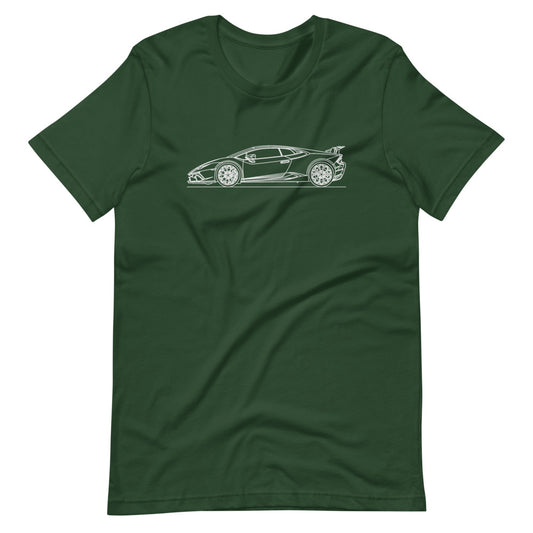 Lamborghini Huracán Performante silhouette T-shirt design