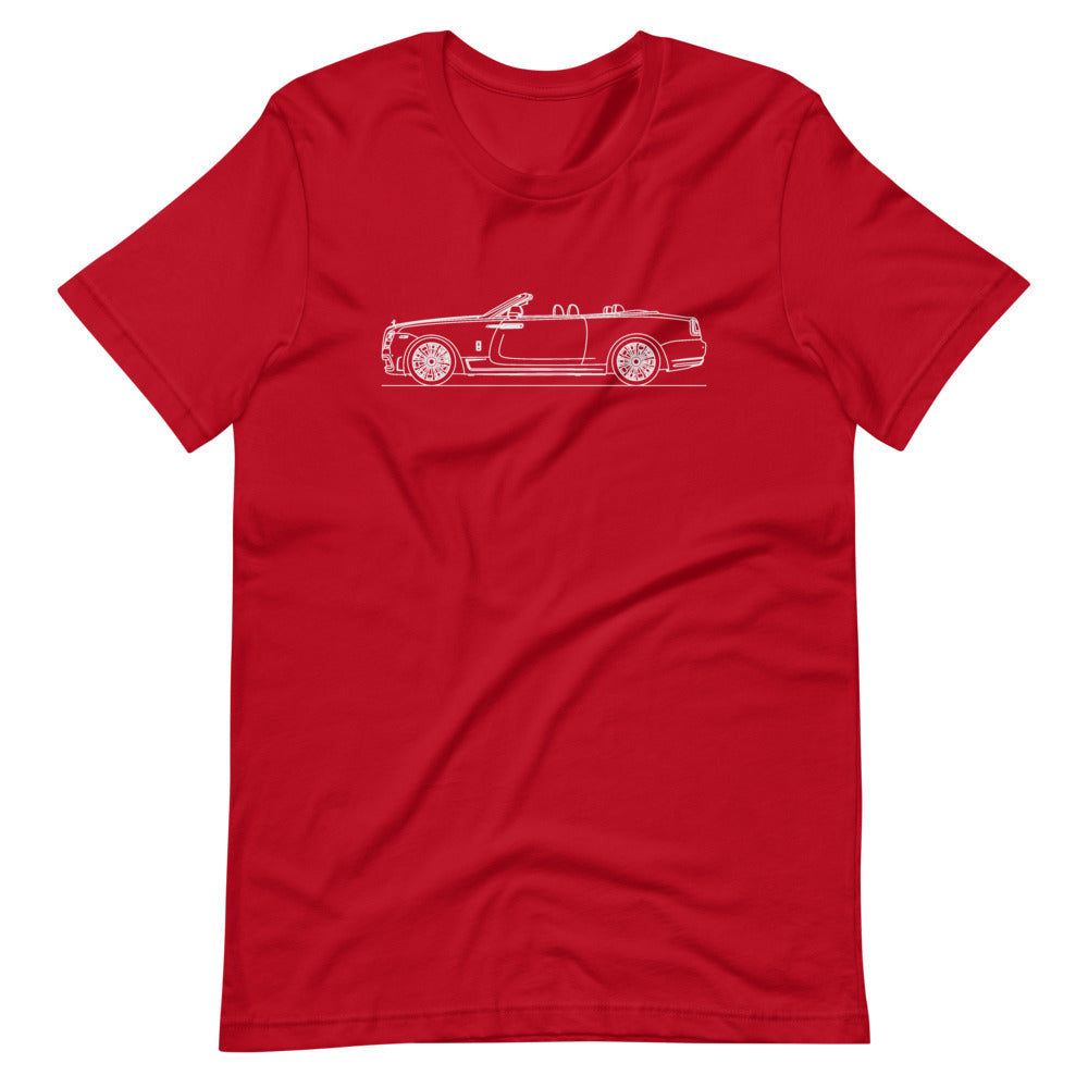 Rolls-Royce Dawn t-shirt design displayed.