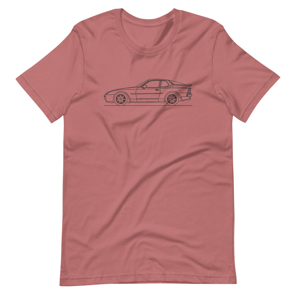 Porsche 944 Turbo S T-shirt Mauve - Artlines Design