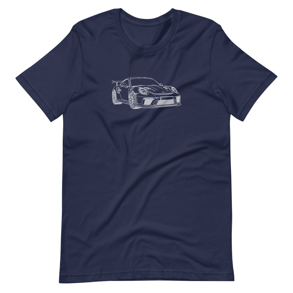 Porsche 911 GT3 RS Outline T-shirt design